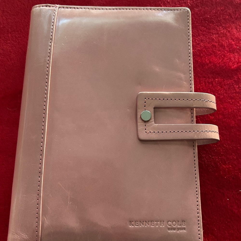 Kenneth Cole Blush Leather Organizer/Planner